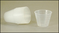 Cups-Plastic Graduated 1 ounce